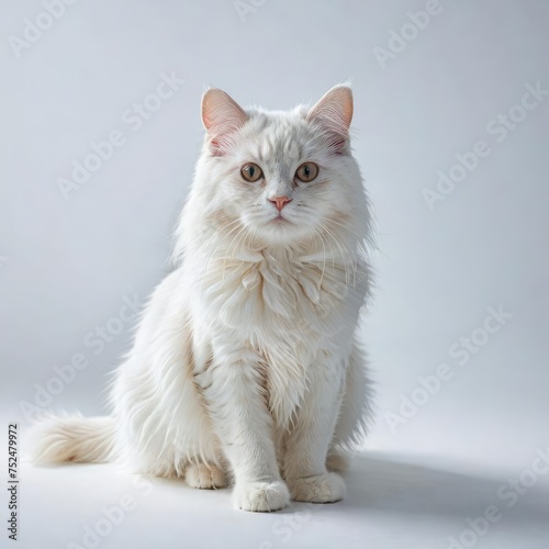 cat on a white  © Deanmon