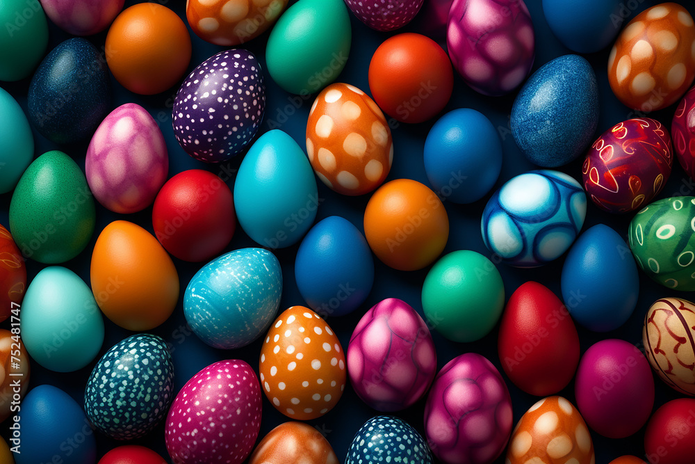 Colorful of seamless pattern easter eggs collection, easter celebration festive seasonal background illustration Colorful of seamless pattern easter eggs collection, easter celebration festive seasonal background illustration