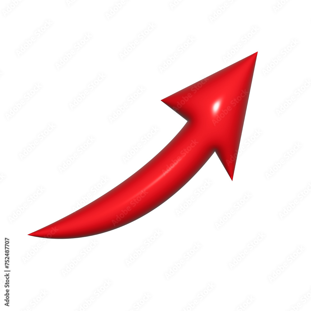 3D red arrow on white background. Shiny Arrows for app, website, social media and digital advertisement use. 3D red arrow on white background. Shiny Arrows for app, website, social media and digital advertisement use.