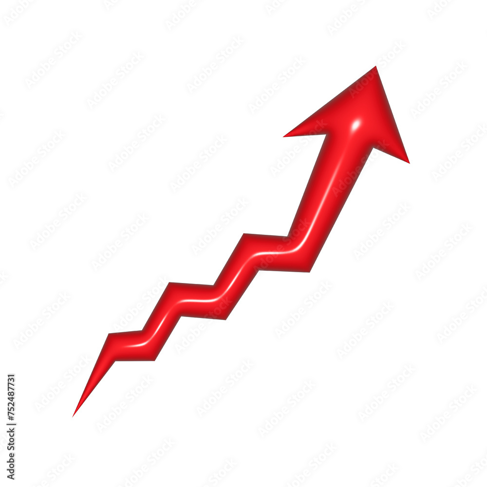 3D red arrow on white background. Shiny Arrows for app, website, social media and digital advertisement use. 3D red arrow on white background. Shiny Arrows for app, website, social media and digital advertisement use.