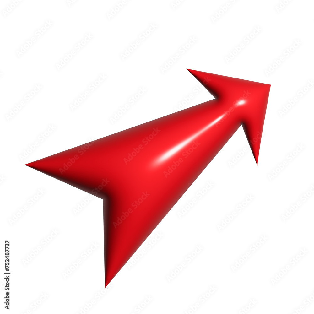 3D red arrow on white background. Shiny Arrows for app, website, social media and digital advertisement use. 3D red arrow on white background. Shiny Arrows for app, website, social media and digital advertisement use.