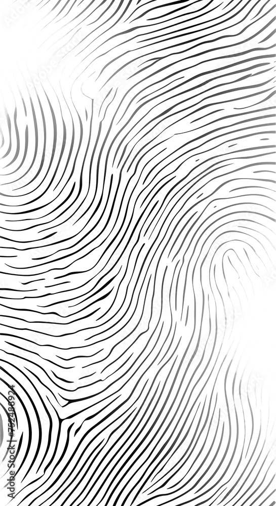 Black and White Drawing of Wavy Lines