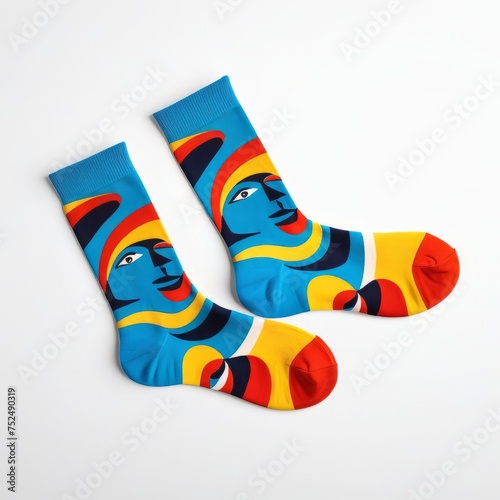pair of colorful socks