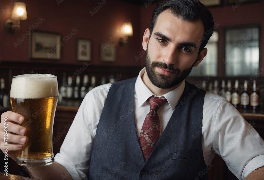 Caucasian office man sitting at bartender counter alone drinking alcohol in rooftop bar after work, lonely young white businessman holding glass of alcohol in nightclub bar, nightlife concept Caucasian office man sitting at bartender counter alone drinking alcohol in rooftop bar after work, lonely young white businessman holding glass of alcohol in nightclub bar, nightlife concept