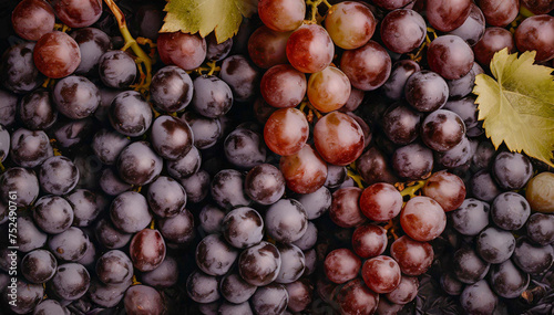 Czerwone winogrona tło