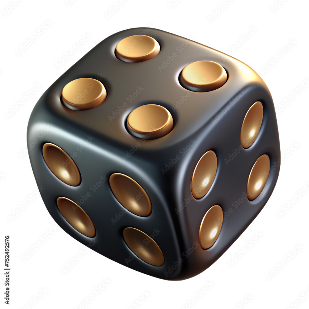 Gilded Chance: Exploring 3D Black Gold Dice Gilded Chance: Exploring 3D Black Gold Dice