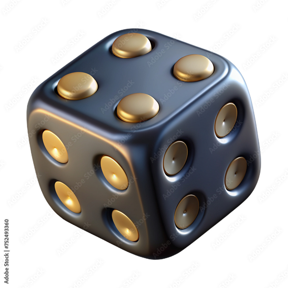 Gilded Chance: Exploring 3D Black Gold Dice Gilded Chance: Exploring 3D Black Gold Dice