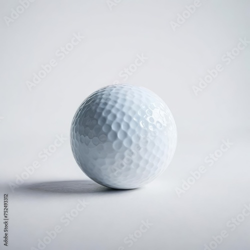 golf ball on white 