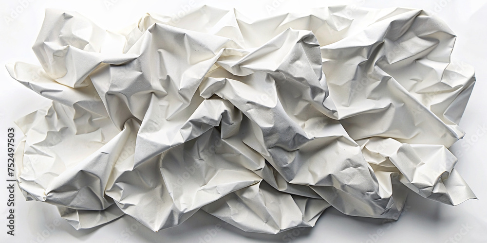 Crumpled white paper background.. Crumpled white paper background..