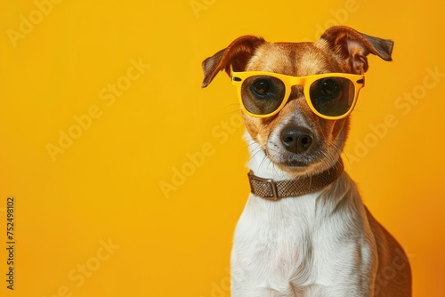 Fashionista Fido: Dog with Shades, AI Generative  © NikoArakelyan