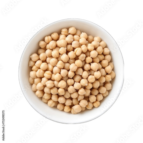 Create A High quality Boiled chickpeas in white background