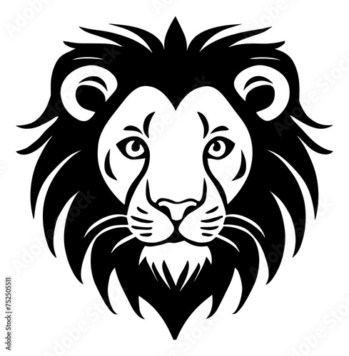 A clipart illustration of a lion face.