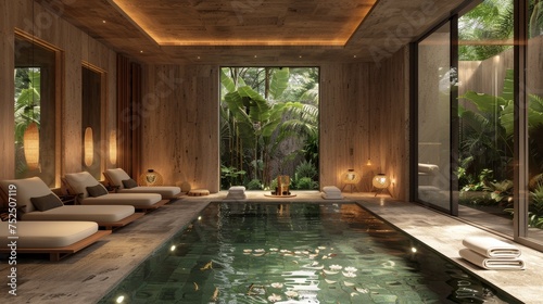 A contemporary wellness hub integrating spa services © MAY