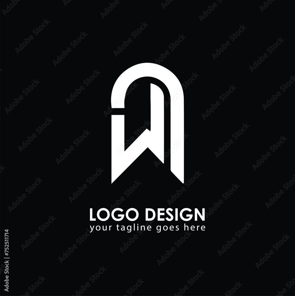 WN WN Logo Design, Creative Minimal Letter WN WN Monogram WN WN Logo Design, Creative Minimal Letter WN WN Monogram