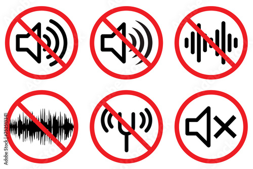 Turn off sound turn down vector icons set