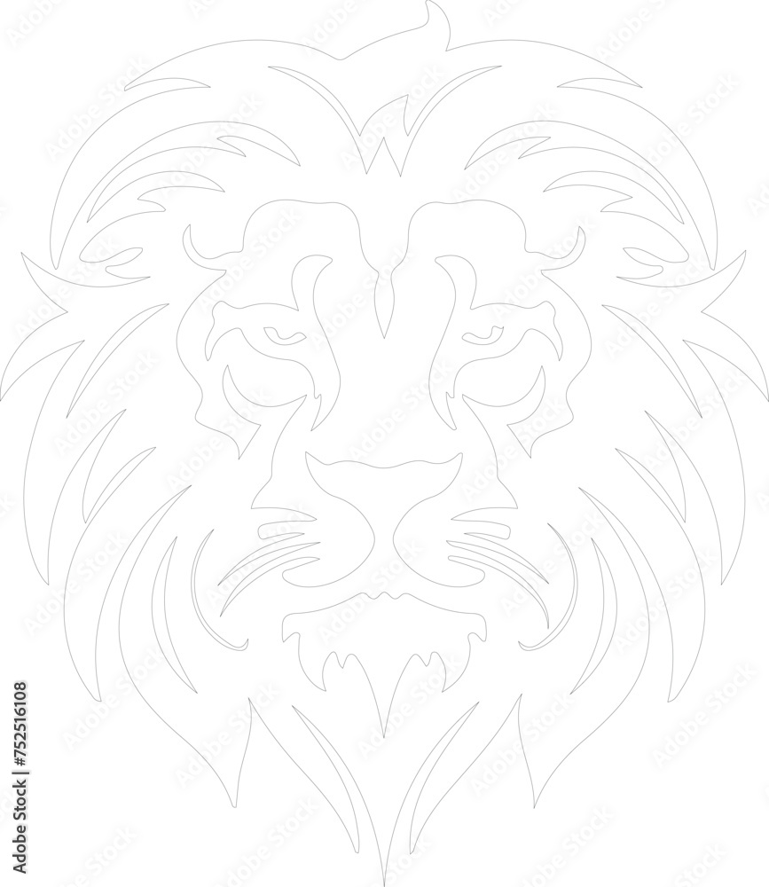 lion outline