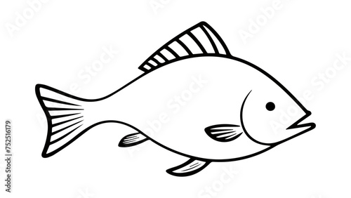 black fish shape vector	
