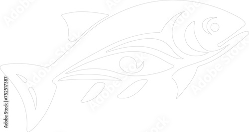 salmon outline