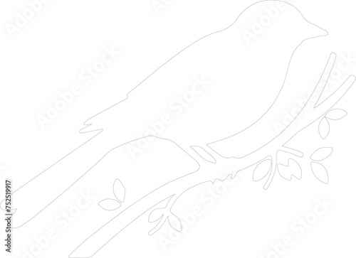 tanager outline