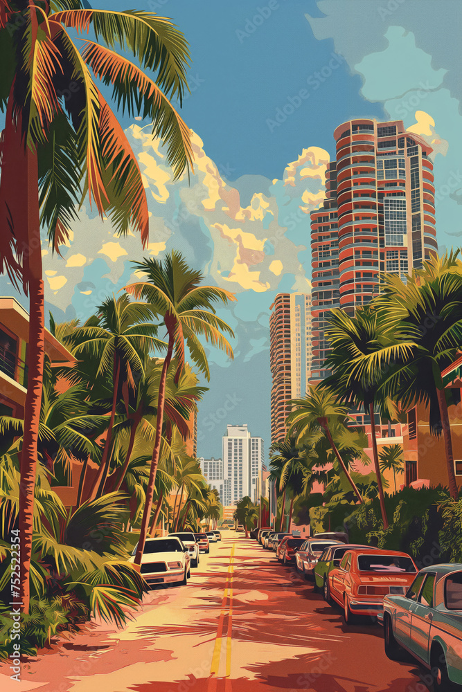Fototapeta premium Miami Buildings