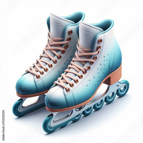 ice skates isolated on white background  © Deanmon