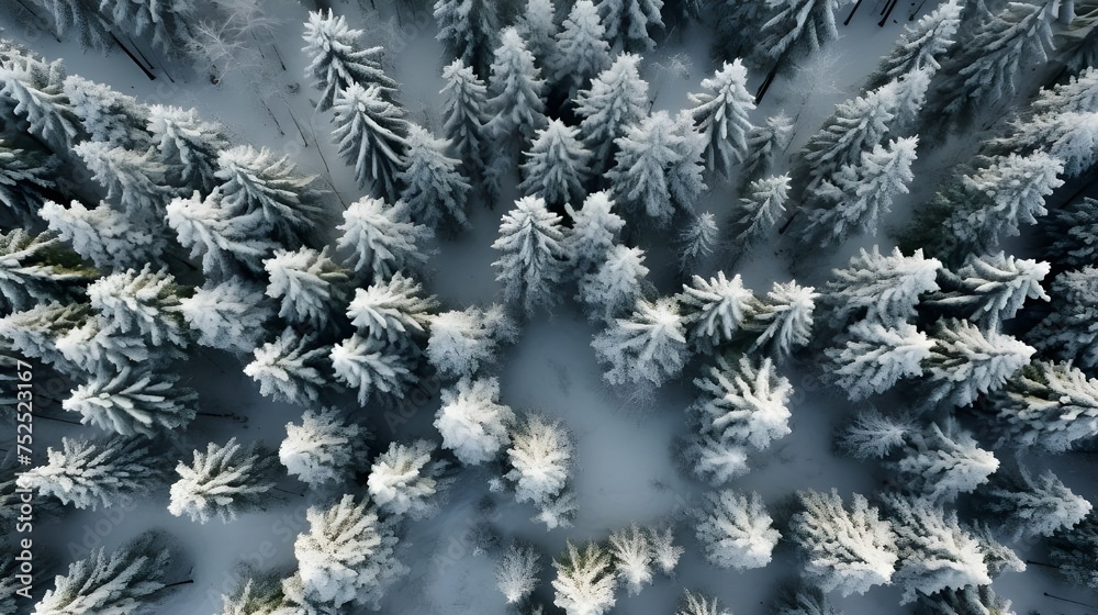 Snow-covered mountain foliage, portraying the serene beauty of winter landscapes amidst nature's tranquility