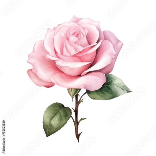 beautiful watercolor roses. Watercolor Vector illustration