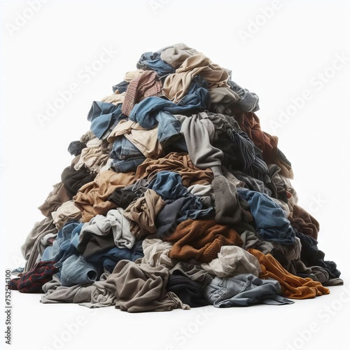 pile of garbage with clothes 