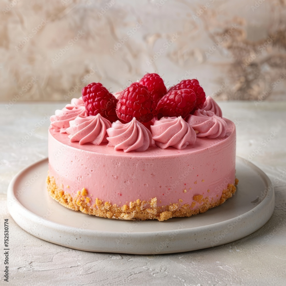 cake with berries. cake with berries.