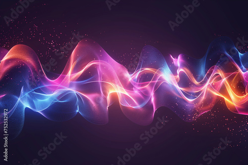 Spiral sound wave rhythm line dynamic abstract background