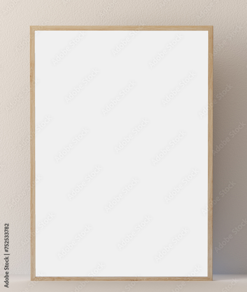 A4 frame mockup minimalist, 3d render A4 frame mockup minimalist, 3d render