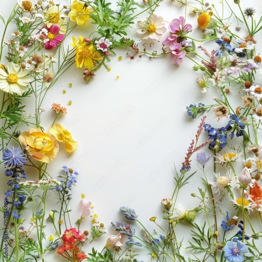 Obraz premium wildflowers background.