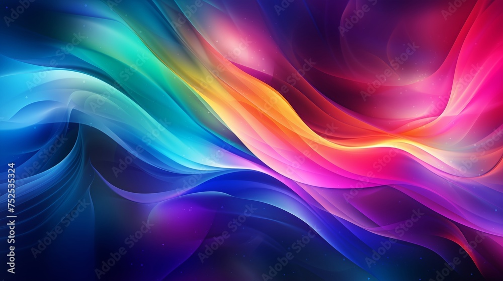 Radiant love spectrum rainbow energetic background. Abstract wallpaper