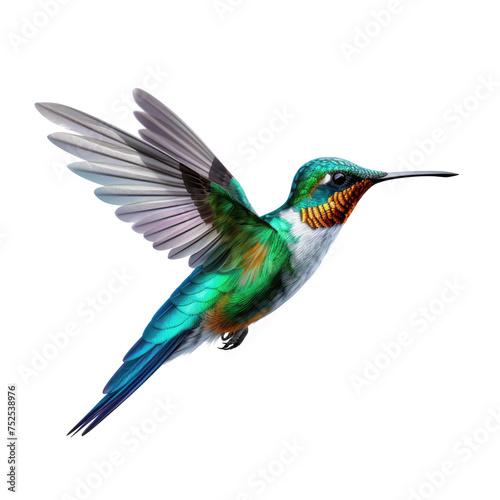 Hummingbird isolated on transparent a white background © PNG City