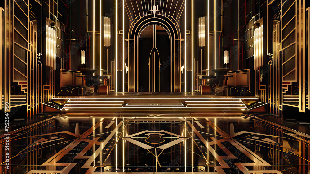 Art Deco Speakeasy Stage: Roaring Twenties with this glamorous stage ...