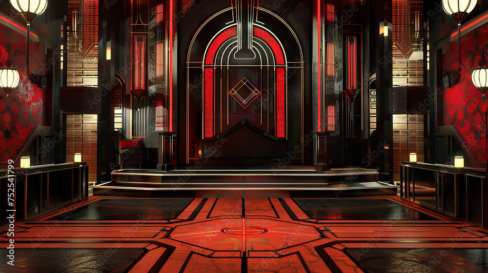 Art Deco Speakeasy Stage: Roaring Twenties with this glamorous stage ...