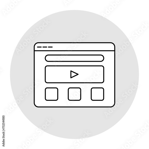 Web video, Streaming, Online Video, Video Hosting, Video Sharing, Webcasting, Live Streaming, Video Production, Video Marketing, Video Content, Video Platform icon