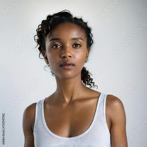 portrait of a woman with sport clothes 