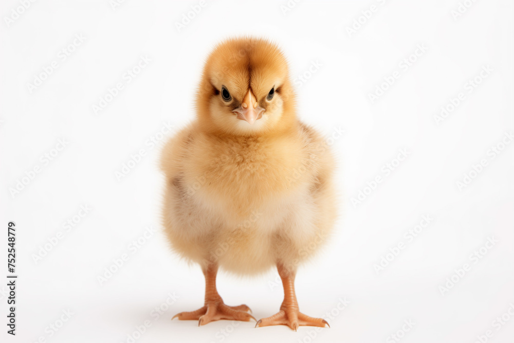 baby chicken on white background baby chicken on white background