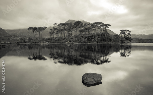 Obraz na płótnie Morning scene with a cloudy day in Galway Ireland, Pine Island w salonie
