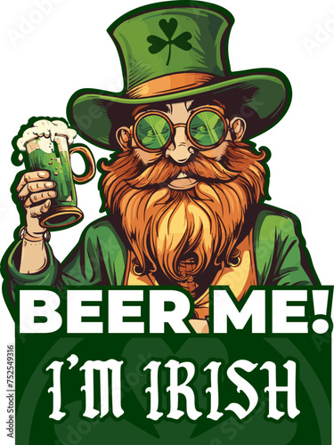 st patricks day leprechaun beer me