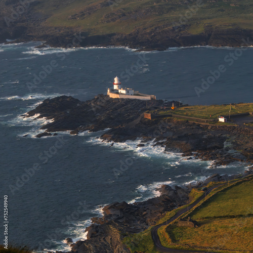 Obraz na płótnie Sunset scene at Valentia Island on Ring of Kerry in Ireland, Wild Atlantic Way w salonie