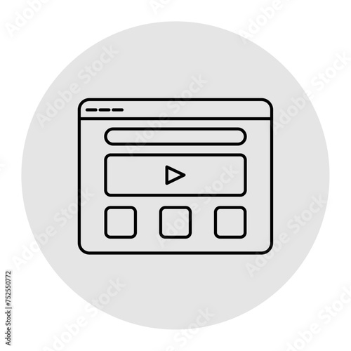 Web video, Streaming, Online Video, Video Hosting, Video Sharing, Webcasting, Live Streaming, Video Production, Video Marketing, Video Content, Video Platform icon
