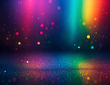 Abstract 3D background in rainbow colors