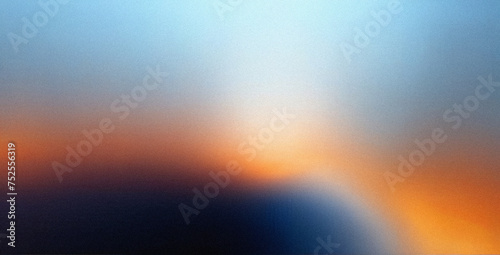 blue and orange line waves light , empty space grainy noise grungy texture color gradient rough abstract background , shine bright light and glow template