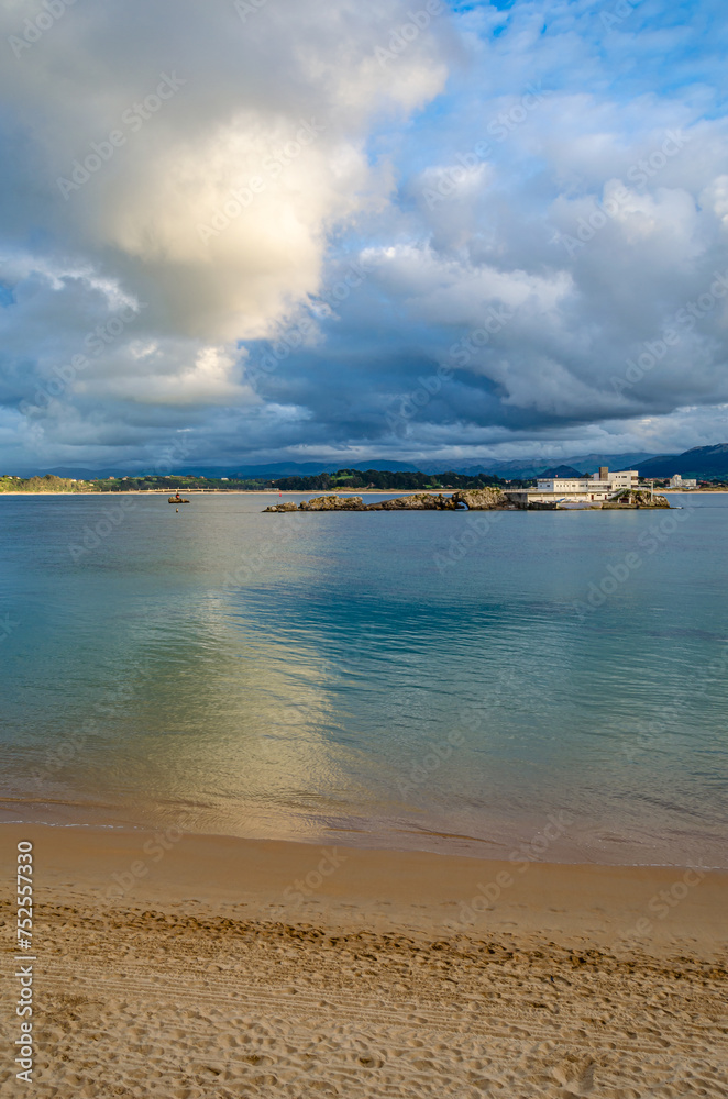 View of a beach in Santander, northern Spain