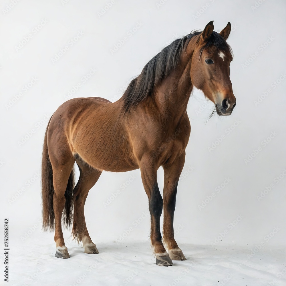 Obraz premium portrait of a brown horse 