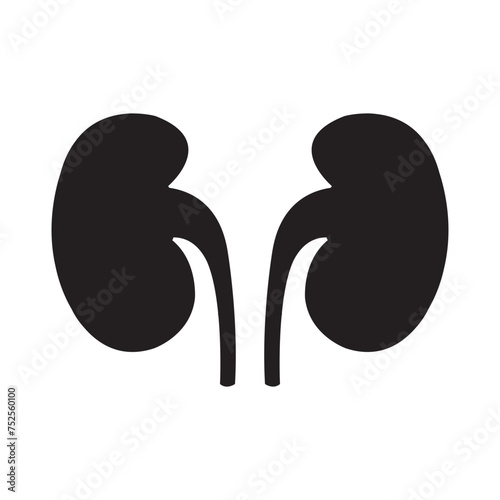 kidney icon vector illustration design template