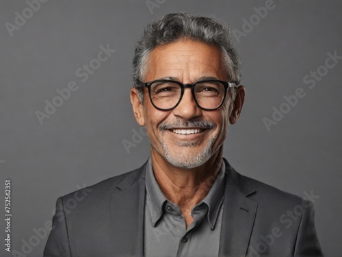 Portrait of a mature businessman wearing glasses