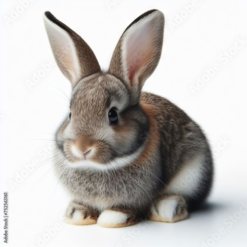 rabbit on white background 